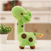 Peluche girafe toute mignonne verte