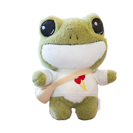 Peluche grenouille avec pull