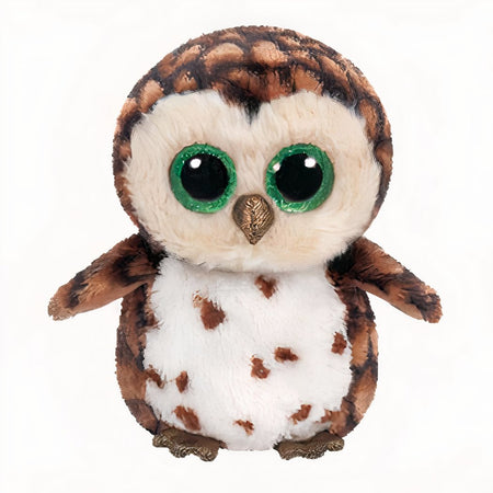 Peluche hibou TY colorée marron