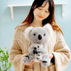 Peluche koala avec bébé