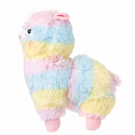 Peluche lama arc-en-ciel