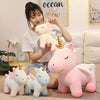 Peluche licorne blanche