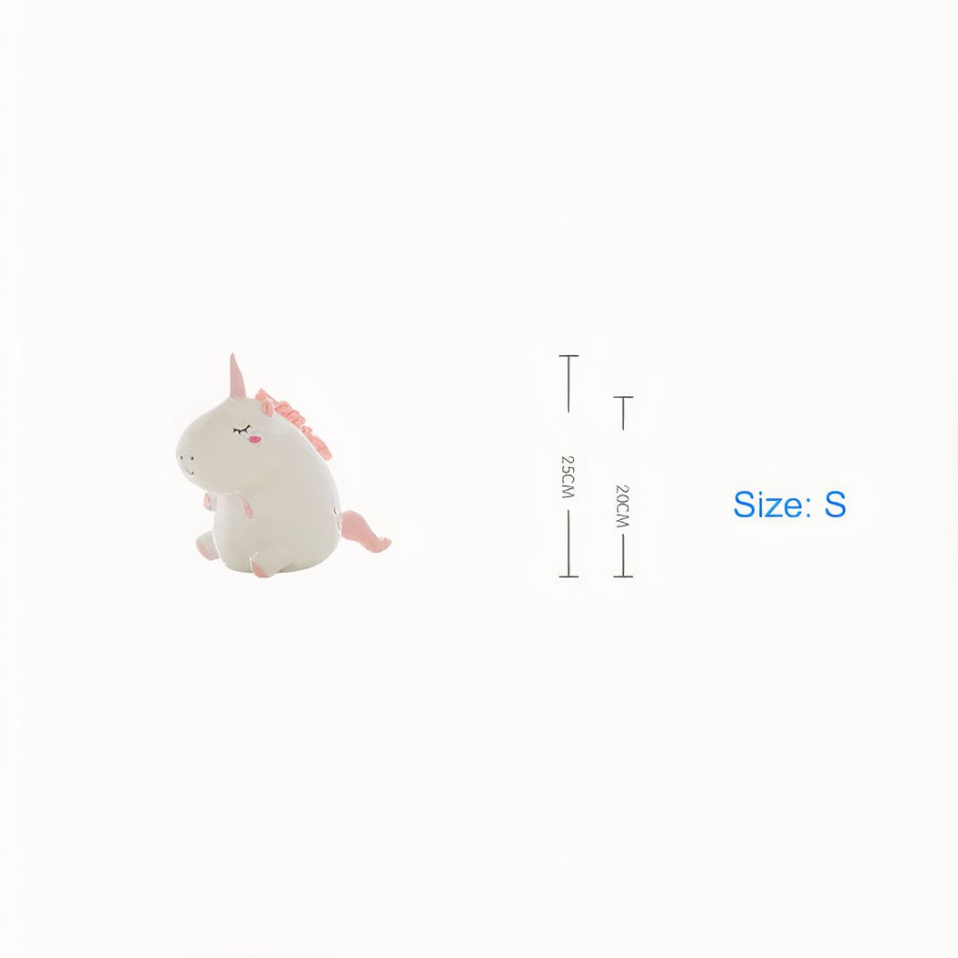 Peluche licorne super douce blanche