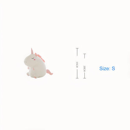 Peluche licorne super douce blanche
