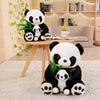 Peluche maman et bébé panda