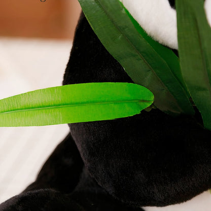Peluche maman et bébé panda