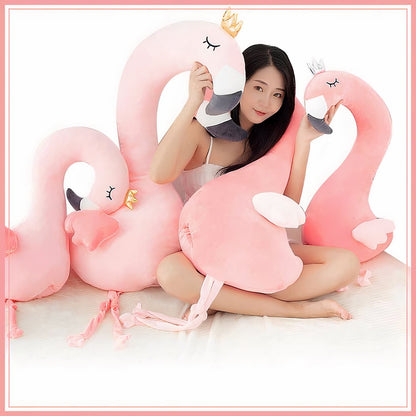 Peluche oreiller Flamant rose - rose clair