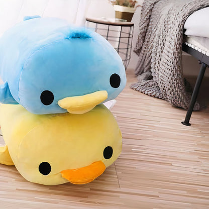 Peluche oreiller canard couché