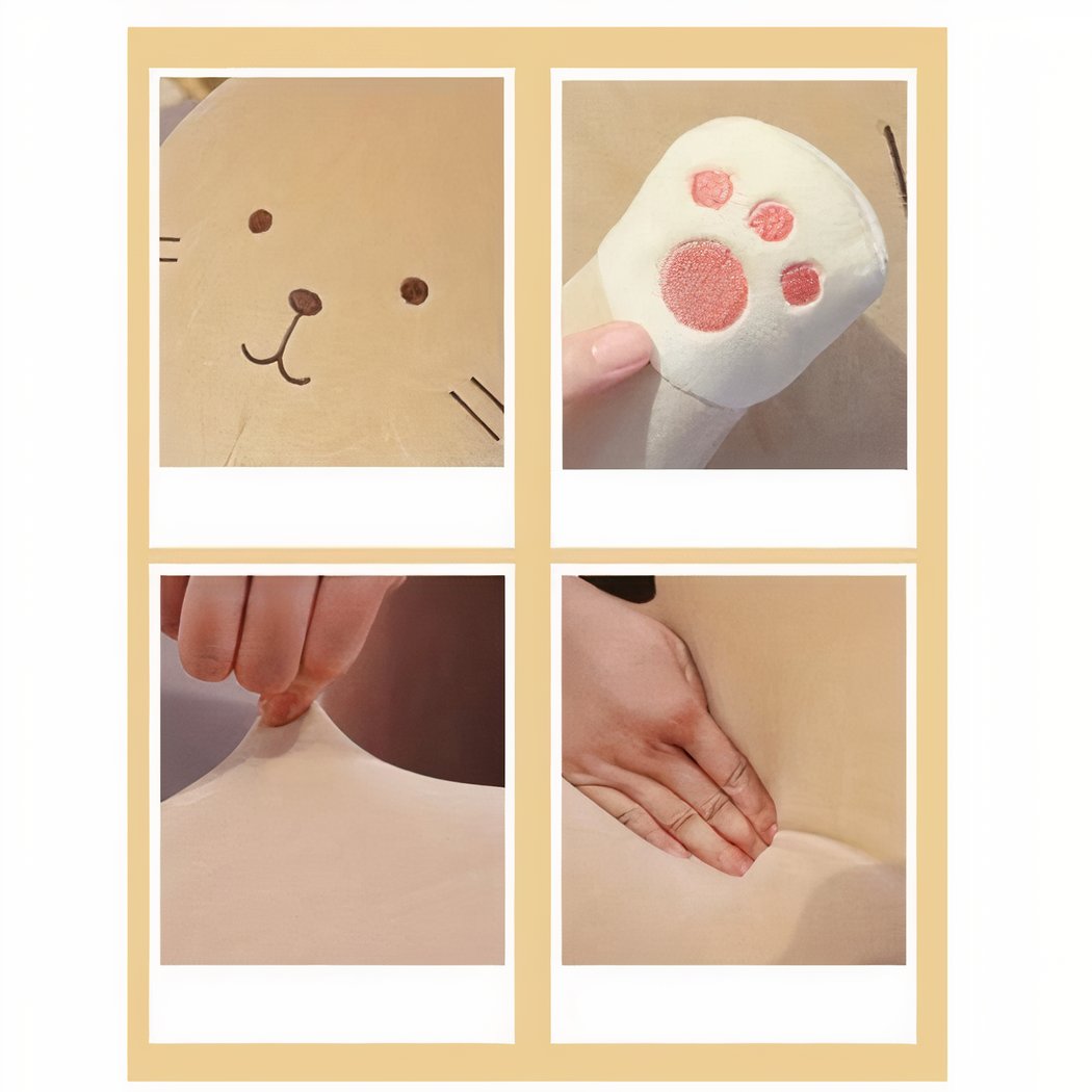 Peluche oreiller chat doux et mignon