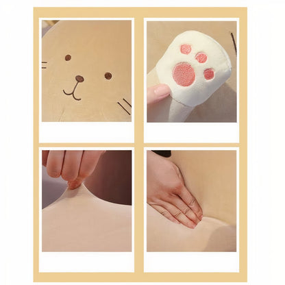 Peluche oreiller chat doux et mignon
