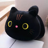 Peluche oreiller chat grands yeux