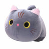 Peluche oreiller chat grands yeux