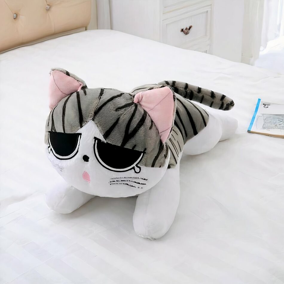 Peluche oreiller chat originale
