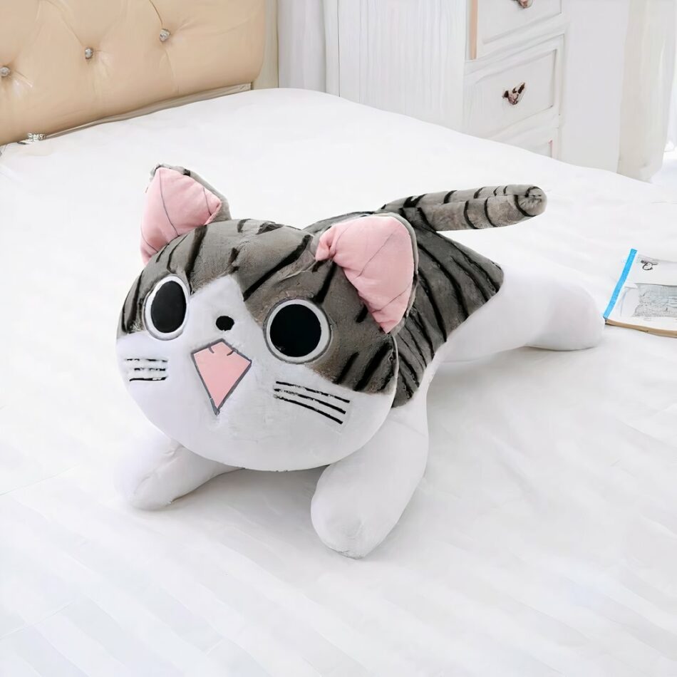 Peluche oreiller chat originale