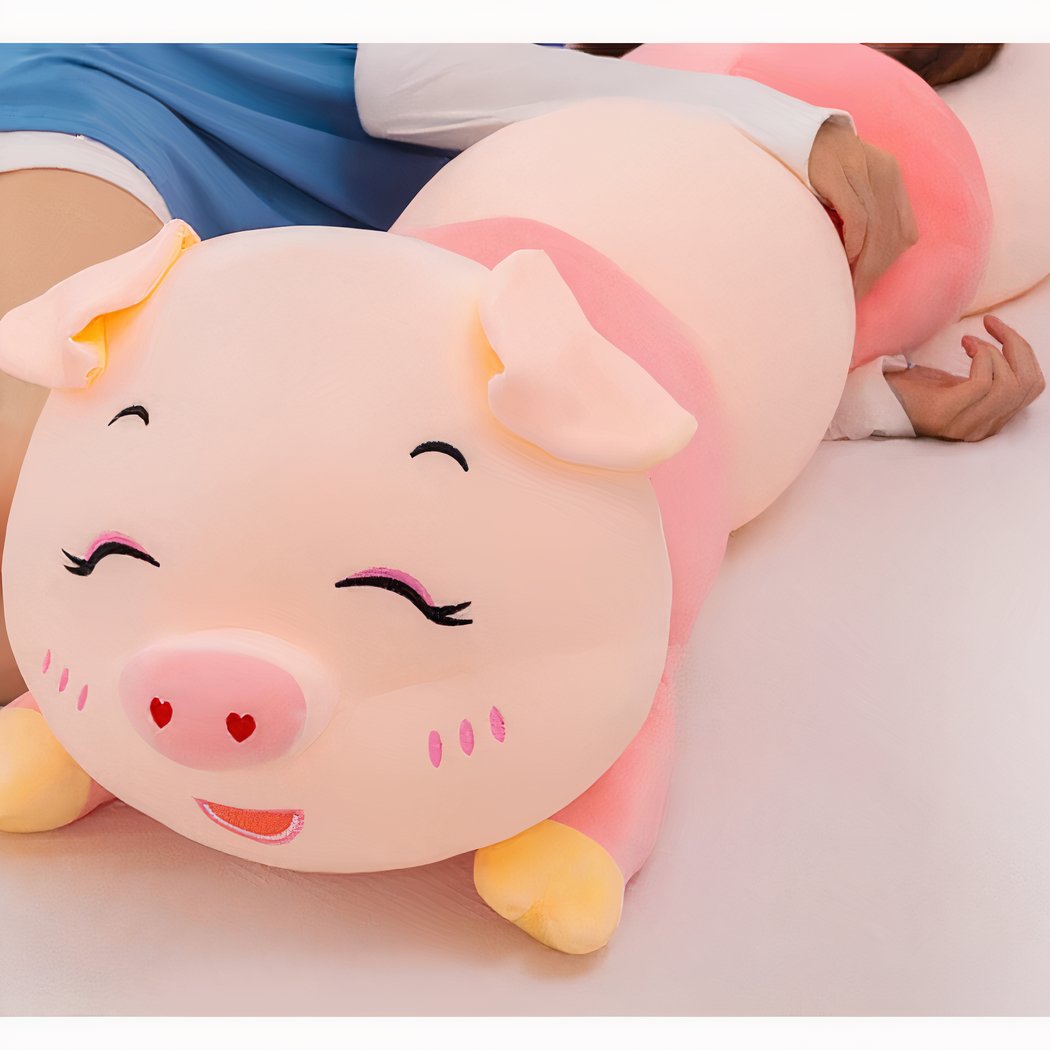 Peluche oreiller en forme de cochon doux