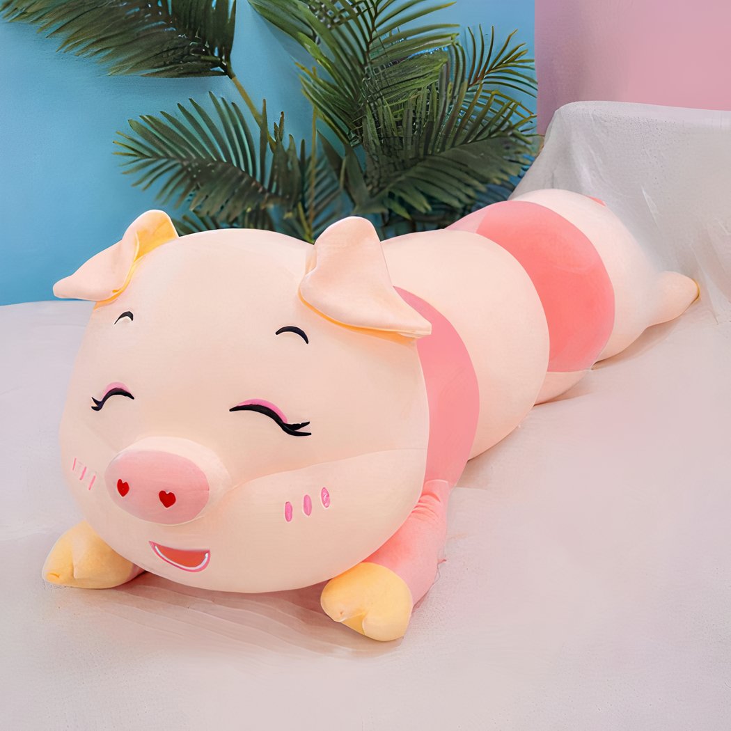 Peluche oreiller en forme de cochon doux