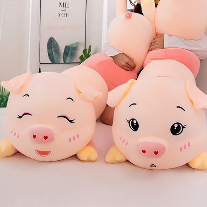 Peluche oreiller en forme de cochon doux