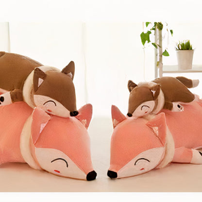 Peluche oreiller en forme de renard