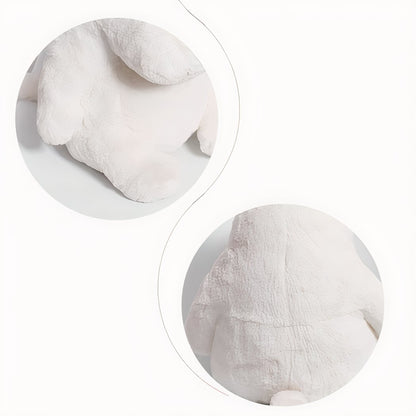 Peluche oreiller hippopotame blanc