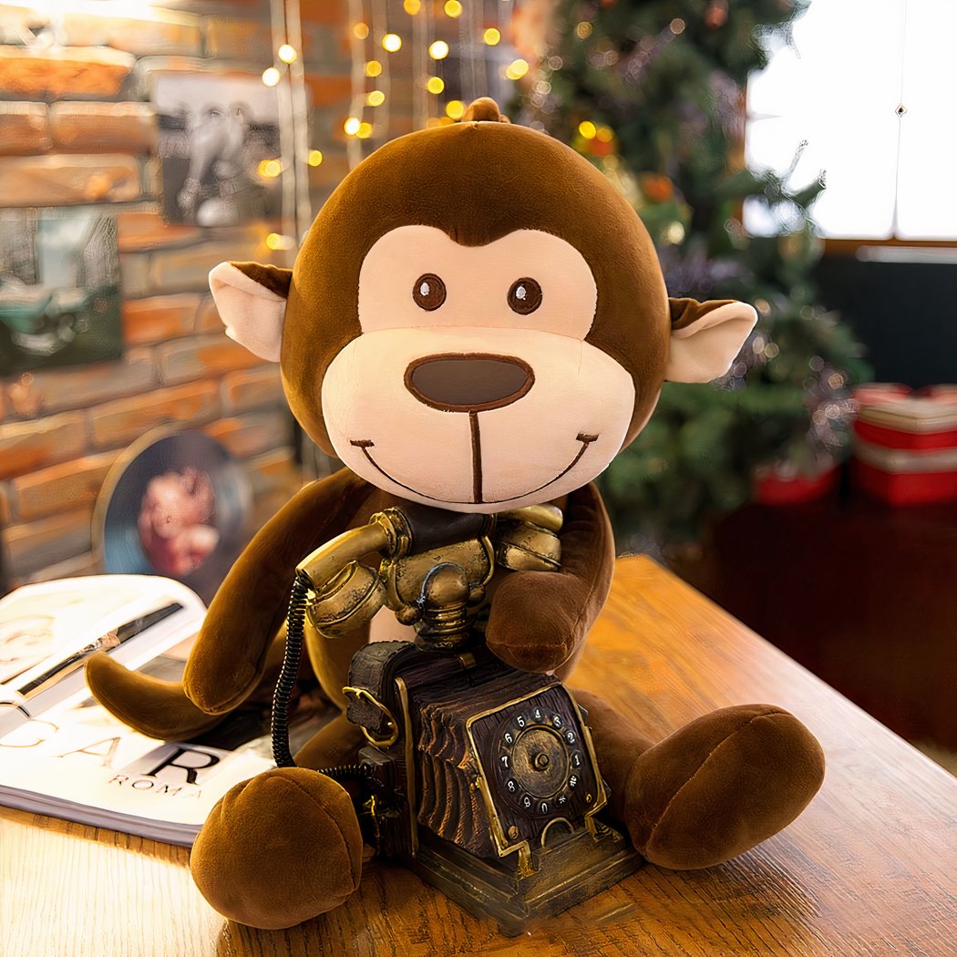 Peluche oreiller singe mignonne