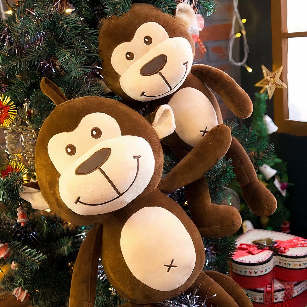 Peluche oreiller singe mignonne