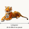 Peluche oreiller tigre marron