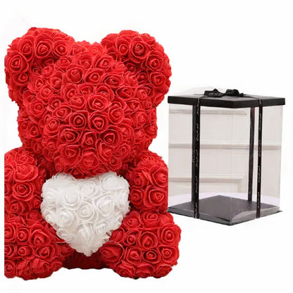 Peluche ours roses rouges coffret collector