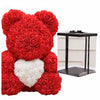 Peluche ours roses rouges coffret collector