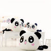 Peluche panda cœur oreiller