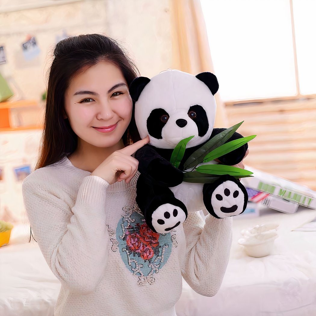 Peluche panda glouton
