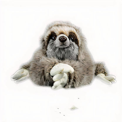 Peluche paresseux poilu