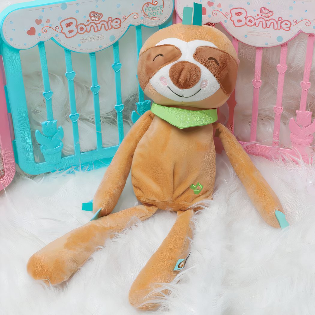 Peluche paresseux veilleuse musicale