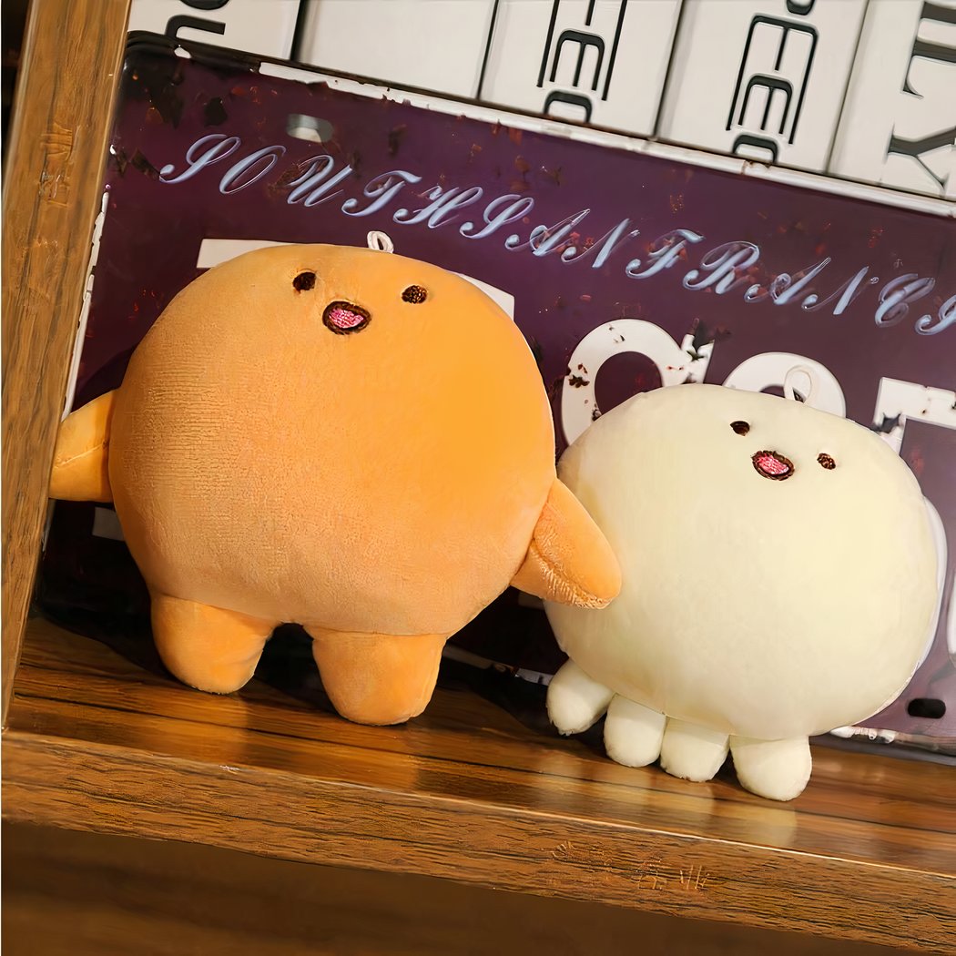 Peluche pieuvre Kirby orange