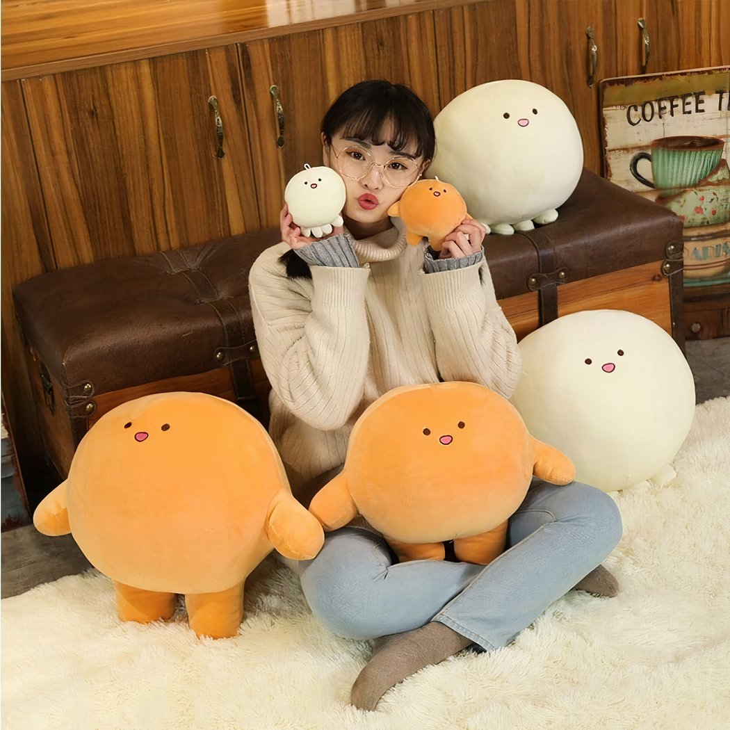 Peluche pieuvre Kirby orange