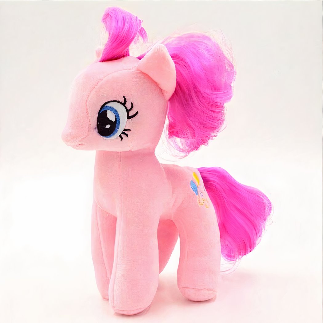 Peluche poupée licorne blanche
