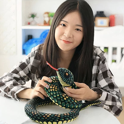 Peluche python vert
