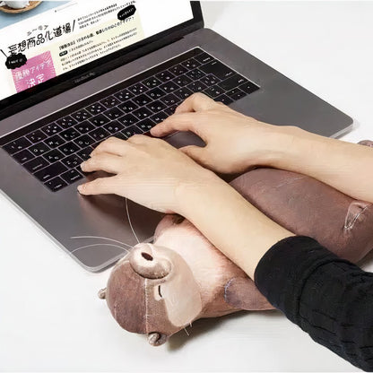 Peluche trousse loutre