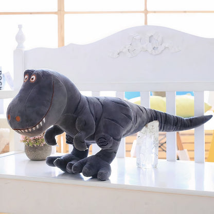 Peluche tyrannosaure adorable grise