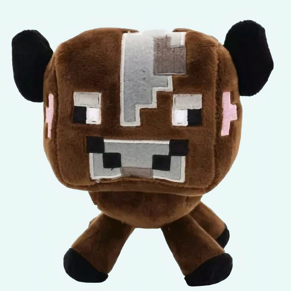 Peluche vache Minecraft