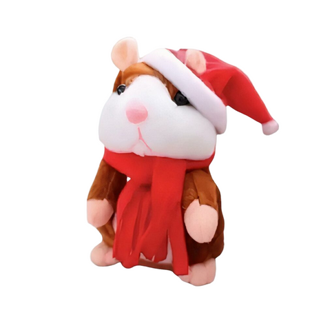 Peluche Hamster parlant Père Noël