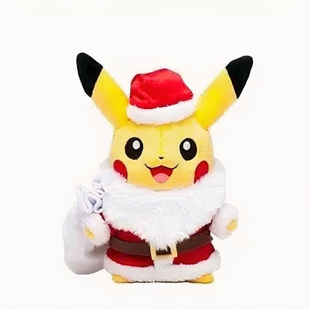 Peluche Pikachu style père noël