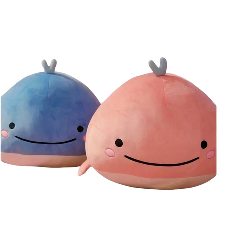 Peluche baleine rose super douce