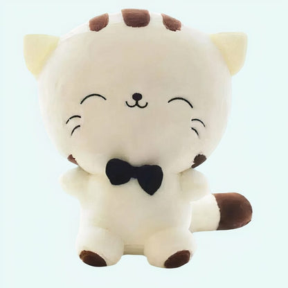 Peluche bébé chat blanc
