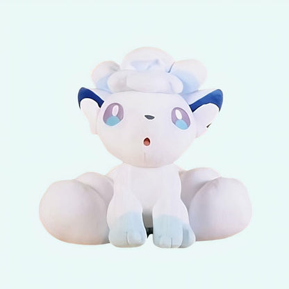 Peluche blanche du Pokemon Goupix de la famille Alola