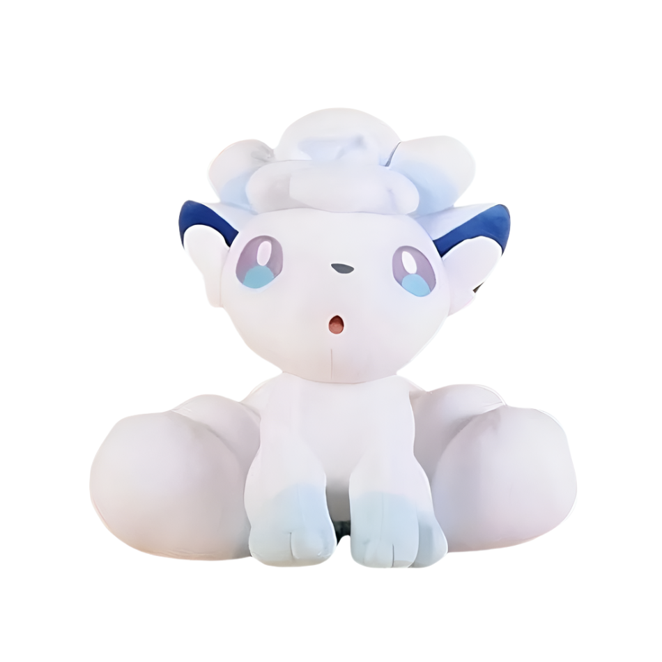Peluche blanche du Pokemon Goupix de la famille Alola