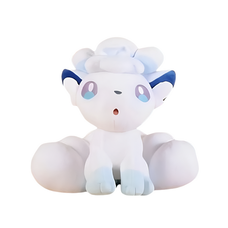 Peluche blanche du Pokemon Goupix de la famille Alola