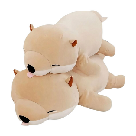 Peluche chien Shiba beige