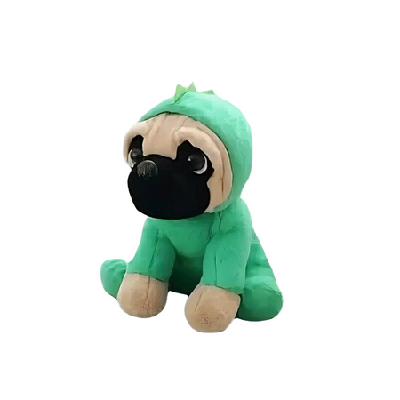 Peluche chien déguisé en dinosaure