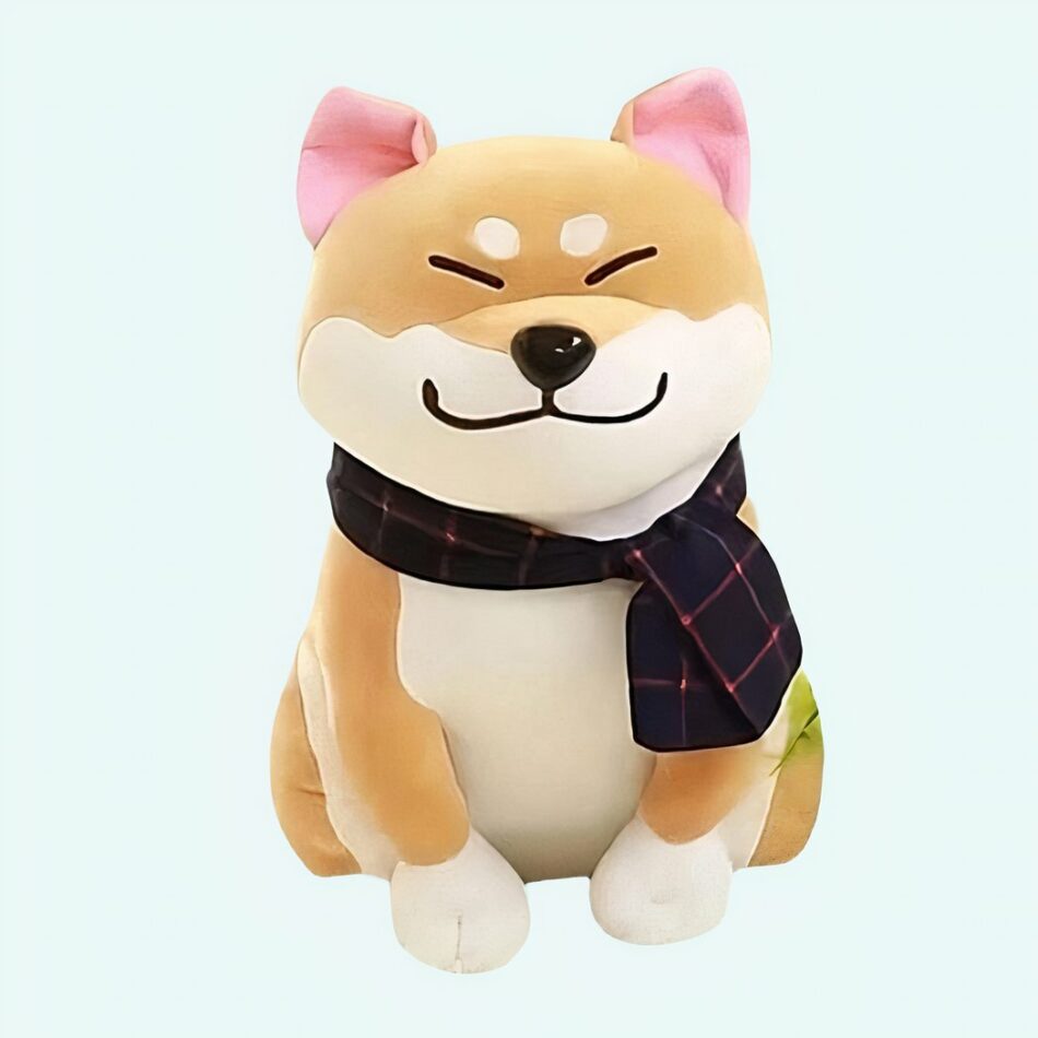 Peluche chien marron trop mignonne