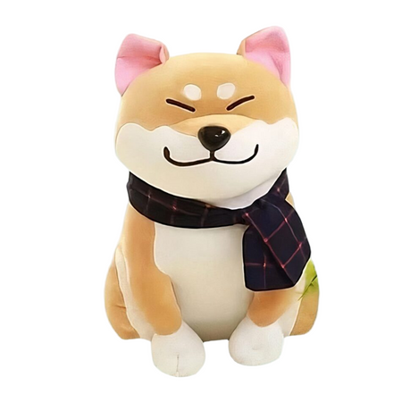 Peluche chien marron trop mignonne